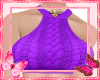Purple Knitted Top