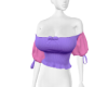 pink/purple ruffle