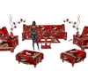 canape chinois rouge