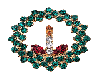 M Gem Wreath with Candle