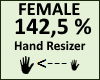 Hand Scaler 142,5% Femal