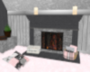 Grey Cuddle Fireplace