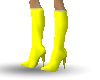 Yellow stilletto boots