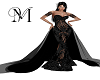 Black Strapless Gown