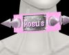 Rosu's pink collar