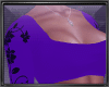 Purple Crop Top Blk Rose