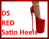 DS Red Satin heels