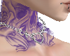 Purple NeckSkull Tattoo