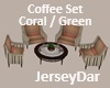 Coral Coffee Set