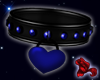 @};- Blue Heart Collar