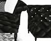 F*black and white sofa