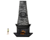Wolf Cabin Fireplace