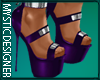 ! Heels ! Purple Leather