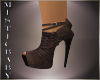 ~M~ Brown Leather Heels