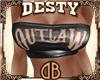 Black Leather Outlaw Top