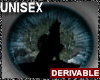 Unisex Black Wolf Eyes