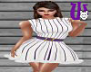Xmas Stripe Dress purple
