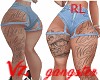 RL Blu Gang Shorts W/tat