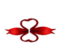 Red Kissing Swans