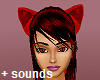 NL2-Kitty Ears Red