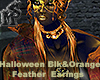 Halloween Feather Earing