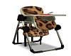 Leopard Highchair w/feed