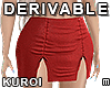 [K] split hem skirt M