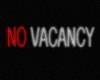 No Vacancy Sticker