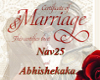 Nav25 & Abhish Wed Cert