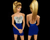 Diamond Blue Mini Dress