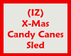 (IZ) Candy Canes Sled 