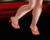 (ndh) red sandals