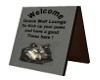 welcome sign w/ wolf pic