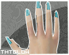 GL0W| Blue nails