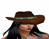 cowhide brown cowgirl