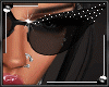 black glasses