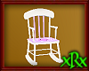 Rocker Chair White/Purp