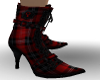 [L] Red Plaid Boots