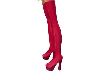(BR) Red PVC Boots