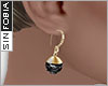 ::S::Onyx gem earrings