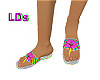 LDs}Sandals-Rainbow 2/F