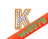 The letter K (Diamond)