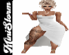 White Drape Dress