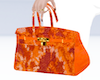 Orange Tie Dye Handbag