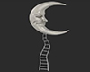 Deco Moon silver
