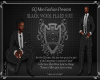 Black Wool Suit Ad