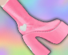 ! Pink Heart Boots