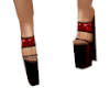 Red Sequin Heels