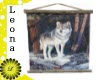 Wolf wall hanging rustic