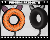[P] Kitty Donut Earrings